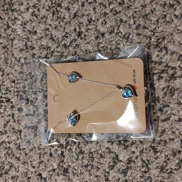 Women Sterling Silver Earrings and Necklace - Picture 1 of 3